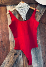Load image into Gallery viewer, Chili Red Tank Bodysuit
