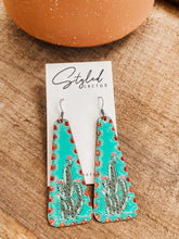 Load image into Gallery viewer, Leather Cactus Earrings
