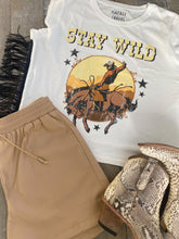 Load image into Gallery viewer, Stay Wild Fringe Tee
